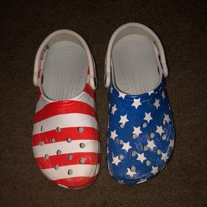 American Flag Crocs